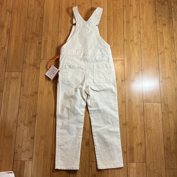 NWT NEW 4T Unisex Buffalo Overalls / Bibs 39-43in 32.5-37lbs. Cream Color - Picture 2 of 3
